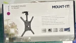 Mount-it! MI-4225 Foldable Ceiling Tv Mount, Fits 23-55", Tilt, Swivel, Black. Fixed Price $38.96.