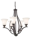 Minka Lavery 3285-59 Shadowglen 5-LIGHT Castle Bronze Chandelier. Fixed Price $399.95.