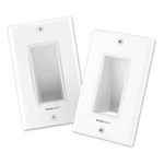Baseport Recessed Wall Plate For Behind Cable Management - White Pl.... Fixed Price $22.77.