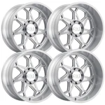 (SET-4) Cali Off-road Sevenfold 20X12 8X165.1 -51MM Brushed Wheels Inch. Fixed Price $1495.76.
