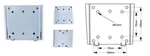 1059 Monitor Wall Mount For 19" 20" 22" 23" 24" 26" 27" Flat Vesa 75/.... Fixed Price $24.31.