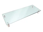 Monoprice Multimedia Desktop Monitor Stand - Clear Glass, Large 30.8 X 11 Inches. Fixed Price $43.99.