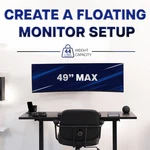 Vivo Low Profile Telescoping Ultrawide Monitor Wall Mount For Up 49" Screens. Fixed Price $69.99.