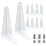 Uenhoy 10 Pack White Shelf Brackets 4 Inch Metal Floating Heav.... Fixed Price $11.13.