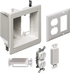 Arlington TVBR505K-1 Box Recessed 2-GANG Flat Screen Bridge Kit, White. Fixed Price $46.56.