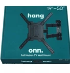 Onn. Full Motion Wall Mount For 19" To 50" Tvs, Up 15 Tilting. Fixed Price $33.00.