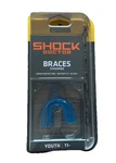 New Shock Doctor Braces Blue Strapped Youth 11- Guard Mouthpiece 4101Y. Fixed Price $11.00.