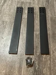 3 Pack 20 Inch Countertop Support Brackets, Hidden Knee Wall. Fixed Price $49.00.