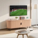 Uimoso Stand Entertainment Media Center For Tv's Up 65" W/storage Cabinets. Fixed Price $152.99.