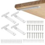 Alise White Floating Shelf Brackets,l For Wood 4 Inch,. Fixed Price $29.15.