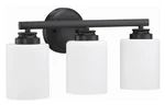 Craftmade Bolden 3-LIGHT Vanity Flat Black Frosted Glass New 50503-FB-WG. Fixed Price $43.47.