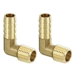 Uxcell Brass Hose Barbed Elbow Fitting 2PCS 3/8" BARBX1/4" Npt. Fixed Price $10.83.