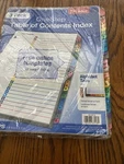 Office Supplies Table Contents Index Alphabet Tabs 3 Pack. Fixed Price $12.00.