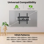 Usx Mount Full Motion Wall For Most 32-70 Inch Tvs Up To 99 Lbs. Fixed Price $30.60.