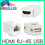 Usb 2.0 Hdmi CAT5E Keystone Jack Coupler For Patch Panel Wall Plate Surface Box. Fixed Price $11.49.