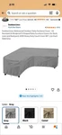 Outdoorlines Waterproof Uv Resistant Windproof V-shaped Sofa Cover 89IN Grey. Fixed Price $23.00.