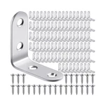 Pelopy 100 Pcs Shaped Bracket Corner Brace Stainless Steel 90... Usa Fast Ship. Fixed Price $45.10.