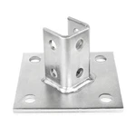 Ohlectric Strut Post Base Single Channel 1-5/8 Corner Orientation 6X6 In.... Fixed Price $56.01.