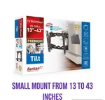 Barkan 13-43 Inch Tilt Tv Wall Mount, Holds 88LBS E210+. Fixed Price $14.99.