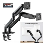 Ergoav ERDGM3-01B Dual Gas Spring Desk Mount For 13"-35" Monitors. Fixed Price $147.99.