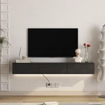 Floating Tv Wall Mounted With 16 Color LEDS,67 Modern Stand,. Fixed Price $190.74.