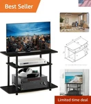 Tv Stand Entertainment Center 3-TIER Table For Up To 32 Inch Flat Screen. Fixed Price $86.14.