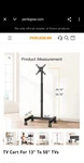 Perlegear Cart PGTVMC09, 50X50 200X200 Vesa, 44LBS Max Weight. Fixed Price $34.99.