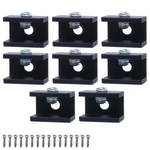 Seimneire Pack Glass Shelf Bracket Floating 5-8MM, Black Square,. Fixed Price $9.99.