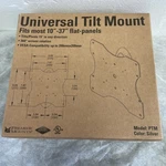 Premier Mounts Ptm Universal Tilt 10"-37" Flat Panels 50LBS Max New In Box. Fixed Price $9.00.