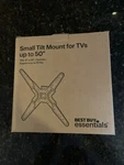 Best Buy Essentials- Tilting Wall Mount For Up To 50" Tvs Black. Fixed Price $9.50.