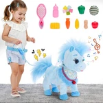 Ylpaprm Blue Walking Pony Children Toy For Girl Kid Interactive Horsetalki. Fixed Price $52.91.