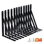 12-PACK 8 Inch Heavy Duty Shelf Brackets Large Wall For Floating Shelves. Fixed Price $47.66.