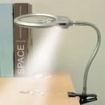 Desk Table Clamp Mount Top Magnifier Led Light Magnifying Diamond Painting Tool. Fixed Price $14.28.