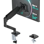 Wali Single Monitor Mount, Gas Spring Arm, Black-standard. Fixed Price $54.99.