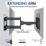 Vivo Heavy Duty Full Motion 43" To 85" Tv Wall Mount With Long Extension Arm. Fixed Price $139.99.