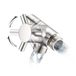 Pdpbath Brass 3 Way Shower Arm Diverter Valve For Handheld Brushed Nickel. Fixed Price $30.47.