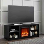 Mainstays Fireplace Stand For Up To 65" - Black Oak (8620335WCOM). Fixed Price $356.00.