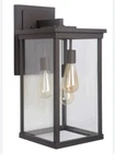 Craftmade Z9734 Bronze Riviera Iii 21" 3-LIGHT Outdoor Sconce Missing Glass. Fixed Price $99.00.