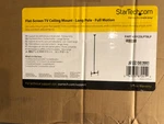 New Open Box Startech High Ceiling Tv Mount, 8.2FT To 9.8FT Long Pole - Black. Fixed Price $100.98.