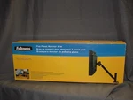 New In Box Fellowes Flat Panel Monitor Arm Desk Clamp Mount CRC80382. Fixed Price $29.99.