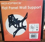 Monoprice Flat Panel Wall Support - Mcd 601M Black. Brand New. Fixed Price $20.00.