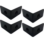Sutfmwe 4 Pcs Black Metal Corner Protector, Decorative Right Angle. Fixed Price $15.25.