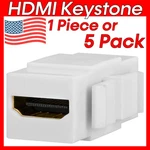 Hdmi Keystone Jack 4K Coupler For Patch Panels Wall Plates Surface Boxes. Fixed Price $11.99.