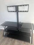 Stand For Up To 65 Inch With 3 Display Tempered Glass Shelves. Fixed Price $100.00.