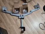 Rosewill M0020A Dual Swing Arm Mount - Supports 27" Monitors. Fixed Price $44.17.