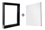 Sunbelt Mfg. Co. Combo Pack: Black Floater Frame With 3/4" Deep Artist Canvas. Fixed Price $44.29.