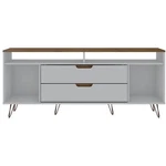 Manhattan Comfort Rockefeller Wood Stand Up To 60" In Off White. Fixed Price $314.91.