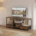 Tv Stand For 55 Up Entertainment Media Center Wood Storage Console Table. Fixed Price $59.97.
