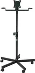 AUDIO2000'S AST420X Lcd Monitor Karaoke Stand With Wheels, Black Used. Fixed Price $79.95.