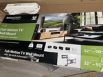 Mount-it! Full Motion Wall Mount, 40" Extension, Fits 32-90" Tvs, Black. Fixed Price $85.00.